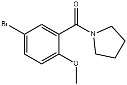 (5-bromo-2-methoxyphenyl)-pyrrolidin-1-ylmethanone Struktur