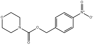 Morpholine-4-carboxylic acid 4-nitro-benzyl ester Struktur