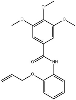 3,4,5-trimethoxy-N-(2-prop-2-enoxyphenyl)benzamide Struktur