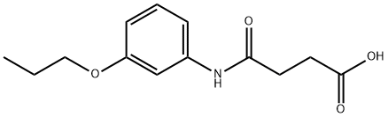 4-oxo-4-[(3-propoxyphenyl)amino]butanoic acid Struktur