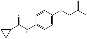 N-{4-[(2-methyl-2-propen-1-yl)oxy]phenyl}cyclopropanecarboxamide Struktur