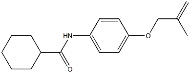 N-{4-[(2-methyl-2-propen-1-yl)oxy]phenyl}cyclohexanecarboxamide Struktur