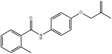 2-methyl-N-{4-[(2-methyl-2-propen-1-yl)oxy]phenyl}benzamide Struktur