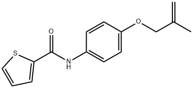 N-{4-[(2-methyl-2-propen-1-yl)oxy]phenyl}-2-thiophenecarboxamide Struktur