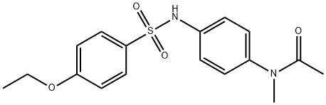 N-[4-[(4-ethoxyphenyl)sulfonylamino]phenyl]-N-methylacetamide Struktur