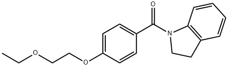 1-[4-(2-ethoxyethoxy)benzoyl]indoline Struktur