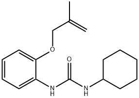 N-cyclohexyl-N'-{2-[(2-methyl-2-propen-1-yl)oxy]phenyl}urea Struktur