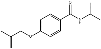 N-isopropyl-4-[(2-methyl-2-propen-1-yl)oxy]benzamide Struktur