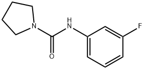 N-(3-fluorophenyl)pyrrolidine-1-carboxamide Struktur