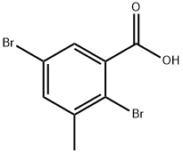 2,5-DIBROMO-3-METHYLBENZOIC ACID Structure