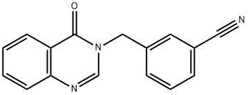 3-[(4-oxo-3(4H)-quinazolinyl)methyl]benzonitrile Struktur