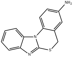 5H-6-Thia-7,11b-diaza-benzo[c]fluoren-3-ylamine Struktur