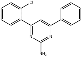 4-(2-chlorophenyl)-6-phenylpyrimidin-2-amine Struktur