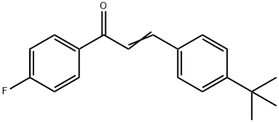 (2E)-3-(4-tert-butylphenyl)-1-(4-fluorophenyl)prop-2-en-1-one Struktur