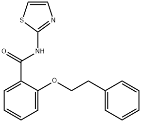 2-(2-phenylethoxy)-N-1,3-thiazol-2-ylbenzamide Struktur