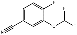 3-(DIFLUOROMETHOXY)-4-FLUOROBENZONITRILE Struktur