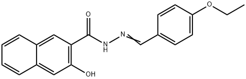 N'-(4-ethoxybenzylidene)-3-hydroxy-2-naphthohydrazide Struktur