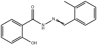 2-hydroxy-N'-(2-methylbenzylidene)benzohydrazide Struktur