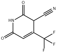 2,6-Dioxo-4-trifluoromethyl-1,2,3,6-tetrahydro-pyridine-3-carbonitrile Struktur