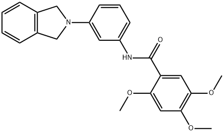 N-[3-(1,3-dihydro-2H-isoindol-2-yl)phenyl]-2,4,5-trimethoxybenzamide Struktur