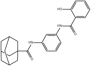 Adamantane-1-carboxylic acid [3-(2-hydroxy-benzoylamino)-phenyl]-amide Struktur