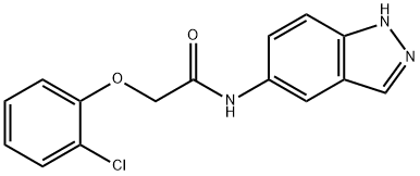 2-(2-chlorophenoxy)-N-(1H-indazol-5-yl)acetamide Struktur