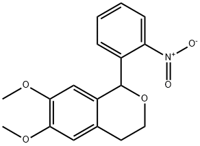 6,7-Dimethoxy-1-(2-nitro-phenyl)-isochroman Struktur