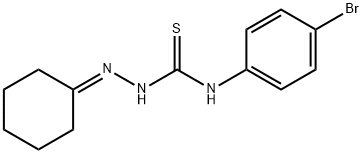 1-(4-bromophenyl)-3-(cyclohexylideneamino)thiourea Struktur