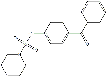 Piperidine-1-sulfonic acid (4-benzoyl-phenyl)-amide Struktur