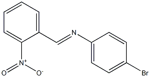 (4-bromophenyl)(2-nitrobenzylidene)amine Struktur