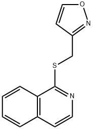 1-(Isoxazol-3-ylmethylsulfanyl)-isoquinoline Struktur