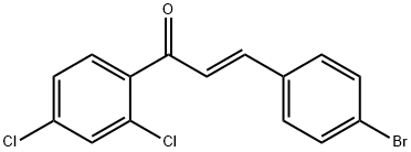 (2E)-3-(4-bromophenyl)-1-(2,4-dichlorophenyl)prop-2-en-1-one Struktur