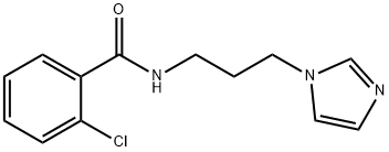 2-chloro-N-[3-(1H-imidazol-1-yl)propyl]benzamide Struktur