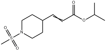 3-(1-Methanesulfonyl-piperidin-4-yl)-acrylic acid isopropyl ester Struktur