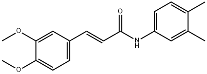 3-(3,4-dimethoxyphenyl)-N-(3,4-dimethylphenyl)acrylamide Struktur