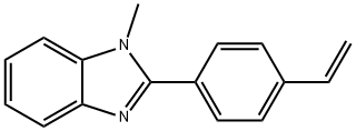 1H-Benzimidazole, 2-(4-ethenylphenyl)-1-methyl- Struktur