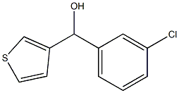 (3-CHLOROPHENYL)(THIOPHEN-3-YL)METHANOL Struktur