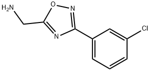 [3-(3-chlorophenyl)-1,2,4-oxadiazol-5-yl]methanamine Struktur