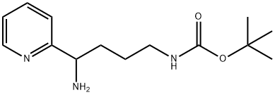 tert-butyl N-[4-amino-4-(pyridin-2-yl)butyl]carbamate Struktur