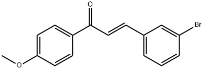 (2E)-3-(3-bromophenyl)-1-(4-methoxyphenyl)prop-2-en-1-one Struktur