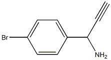 1-(4-bromophenyl)prop-2-yn-1-amine Struktur