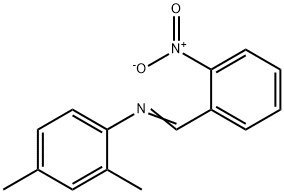 (2,4-dimethylphenyl)(2-nitrobenzylidene)amine Struktur