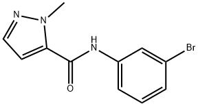 N-(3-bromophenyl)-2-methylpyrazole-3-carboxamide Struktur