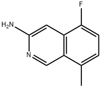 5-FLUORO-8-METHYLISOQUINOLIN-3-AMINE Struktur