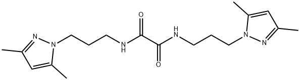 N,N'-bis[3-(3,5-dimethyl-1H-pyrazol-1-yl)propyl]ethanediamide Struktur