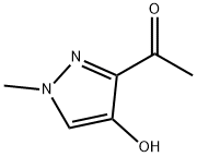 1-(4-hydroxy-1-methyl-1H-pyrazol-3-yl)ethan-1-one Struktur