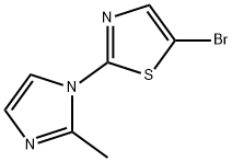 5-bromo-2-(2-methylimidazol-1-yl)-1,3-thiazole Struktur