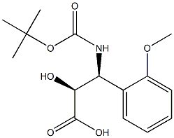 N-(Tert-Butoxy)Carbonyl (2S,3S)-3-Amino-2-hydroxy-3-(2-methoxy-phenyl)propionic acid Struktur