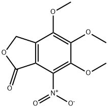 1(3H)-Isobenzofuranone, 4,5,6-trimethoxy-7-nitro- Struktur