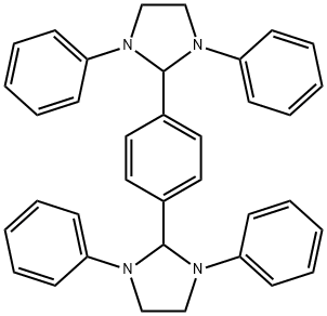 2,2'-(1,4-phenylene)bis(1,3-diphenylimidazolidine) Struktur